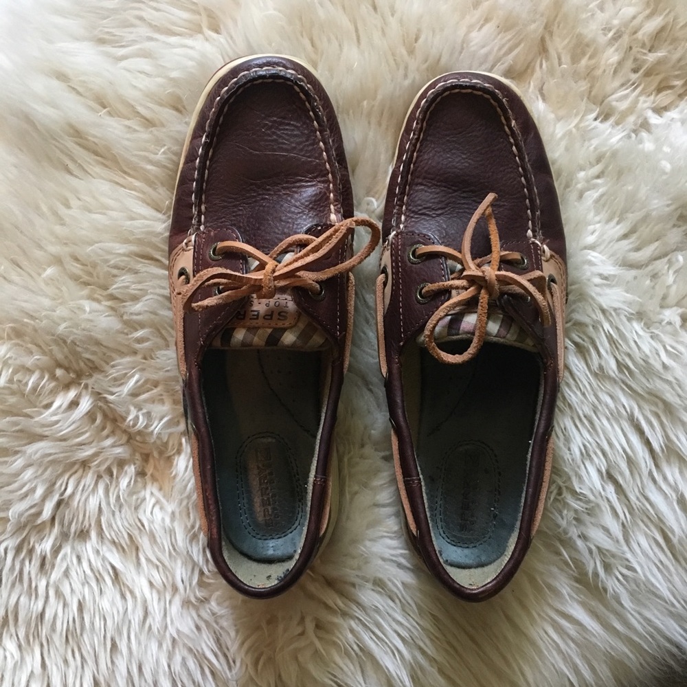 Sperry Top-Sider Brown Leather Boat Shoe